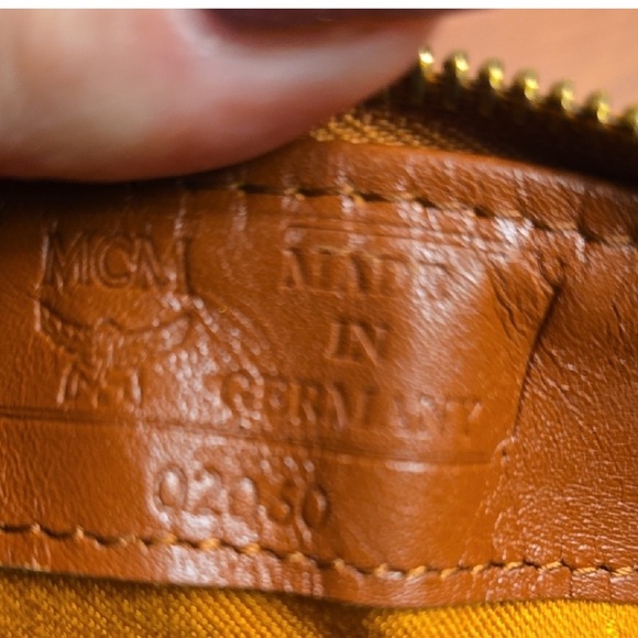 MCM cognac Crossbody Bag with Gold Accents - Picture 5 of 15